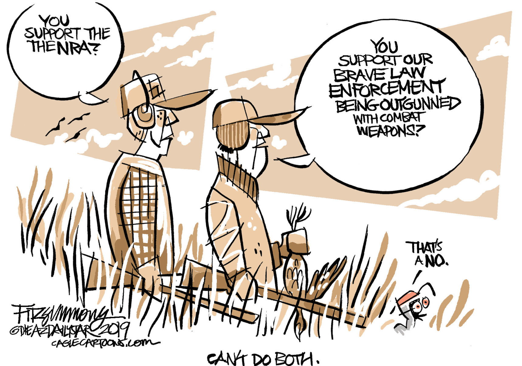Daily Fitz Cartoon: NRA or NOT